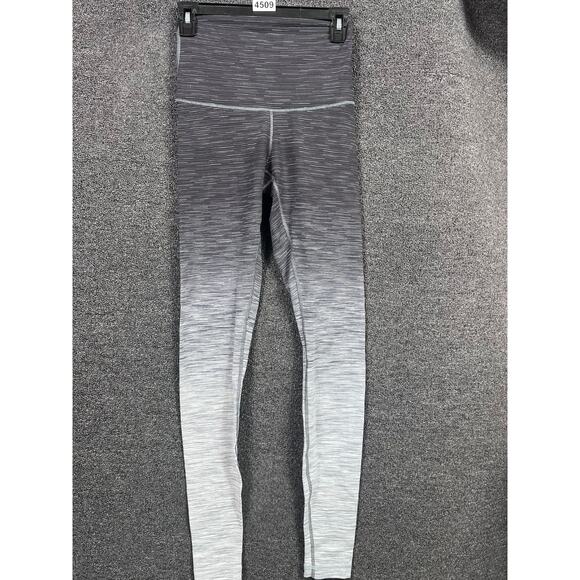 Lululemon Wunder Under Leggings Size 4 Hi-Rise Black Ombre Full Length Space Dye - Picture 1 of 7